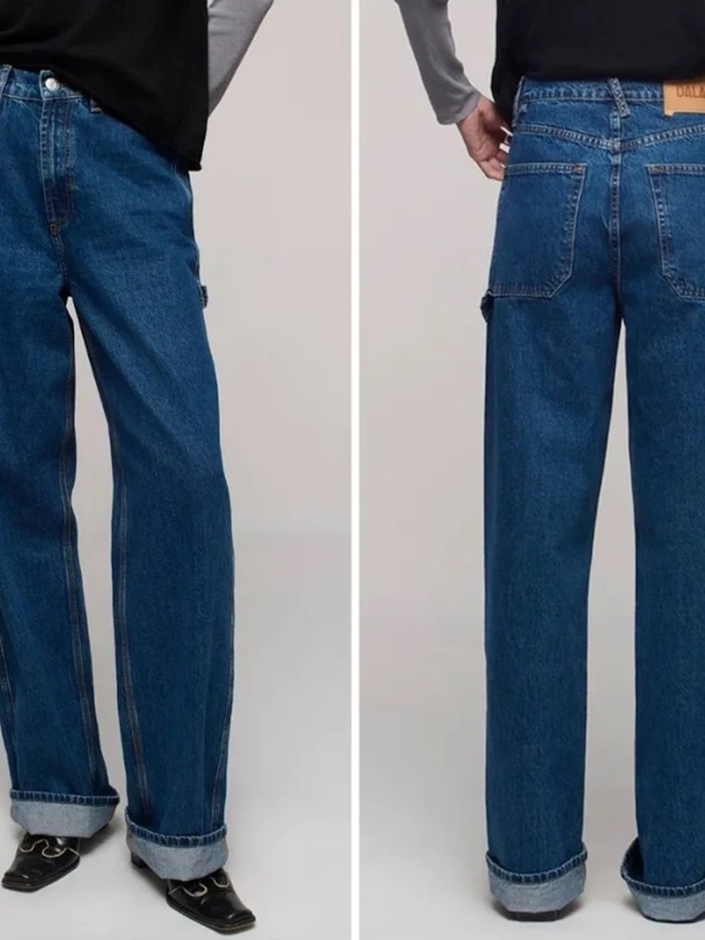 DALA STARCH JEANS IN FLAT BLUE